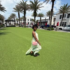 Zara Floral Green Dress